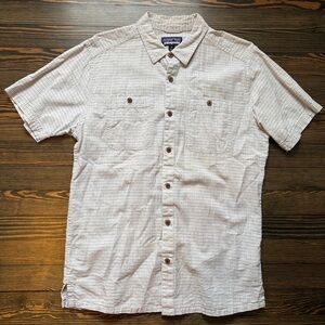 Patagonia Men’s Button-Down Shirt, Size Medium, Hemp & Cotton Blend